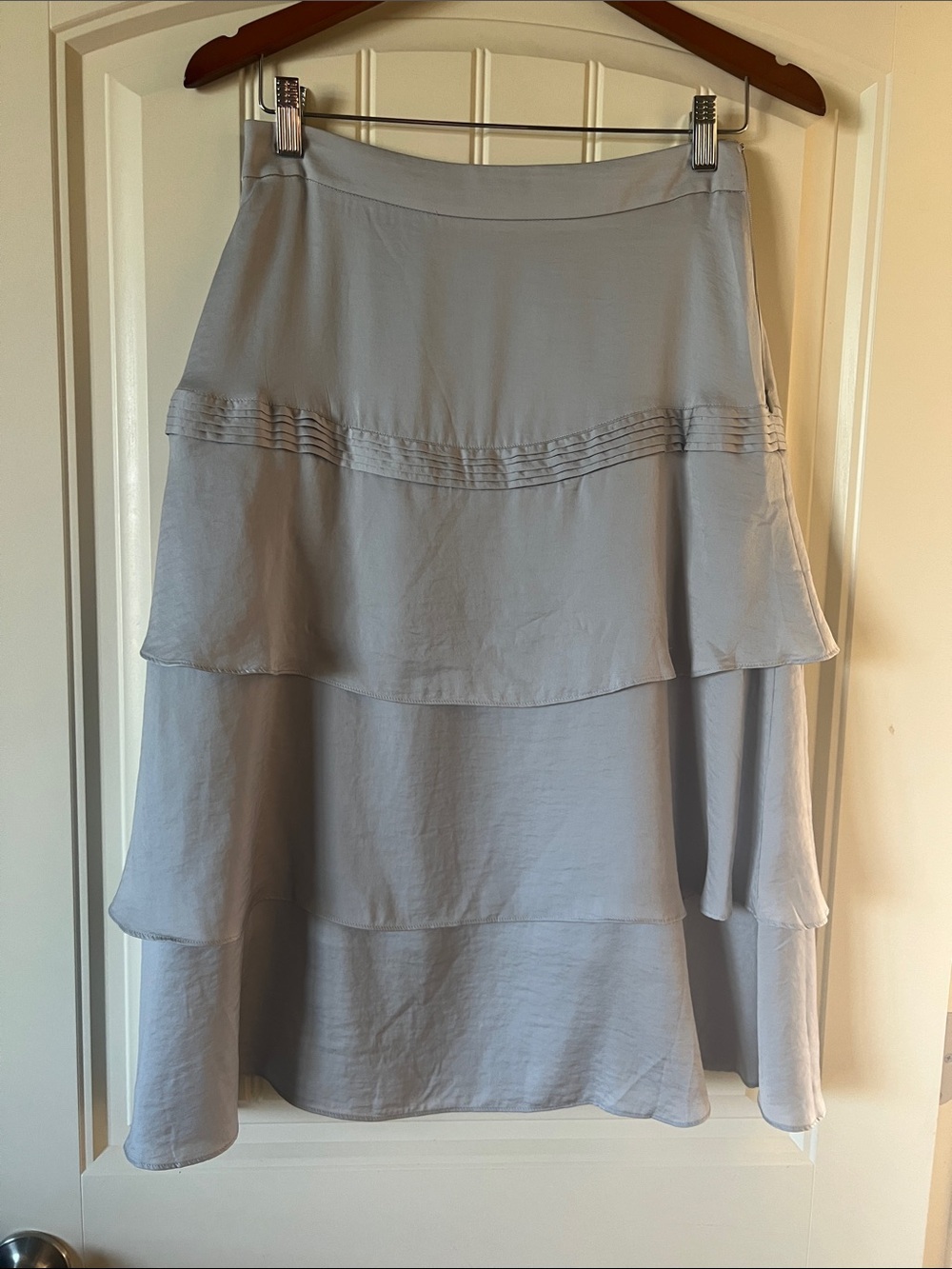 Banana Republic Light blue Tiered A-Line Skirt